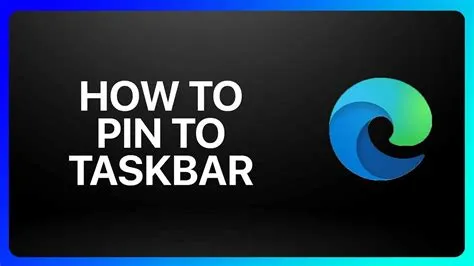 How To Pin Microsoft Edge To Taskbar Tutorial - YouTube