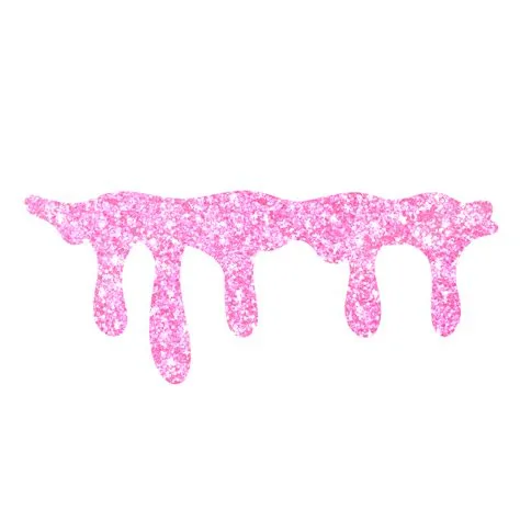 Pink Glitter Dripping 13528663 PNG