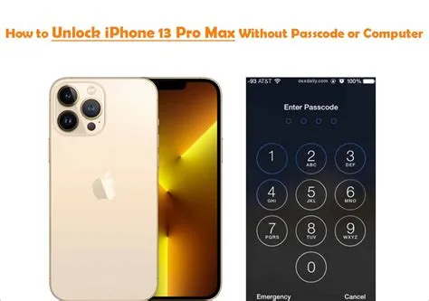 5 Ways to Unlock iPhone 13 Pro Max Without Passcode or Computer