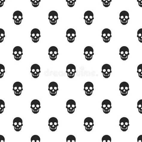 Skull and pattern stock vector. Illustration of illustration - 9769542