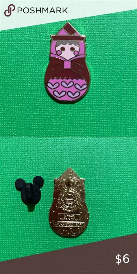 Nesting doll pink fairy Flora Sleeping Beauty Disney pin | Disney ...