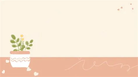 Plants Cute Pink Simple Computer Wallpaper Background, Computer ...