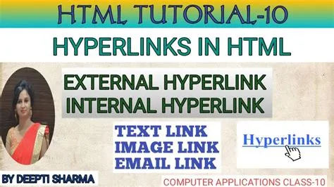 HTML Hyperlinks | External & Internal Hyperlinks | Text , Image & Email ...