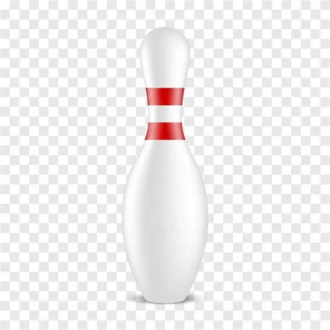 Premium Vector | White bowling pin with red stripes on a transparent ...