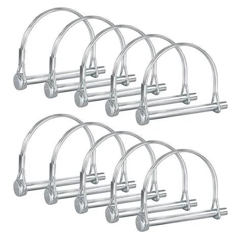 Pack of 10 Trailer Pins Hitch – 2-3/4" x 1/4" (L W) Featuring Pin Lock ...