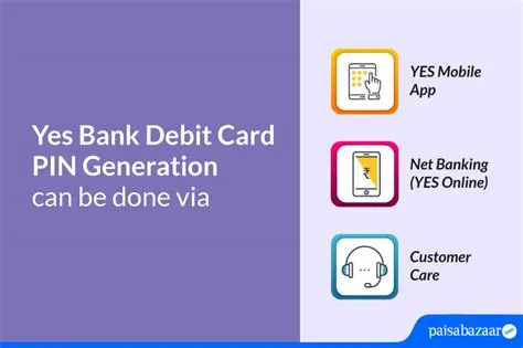 How to Generate Yes Bank Debit Card PIN: Online & Offline
