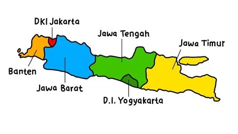 Cara menggambar peta pulau Jawa lengkap - YouTube