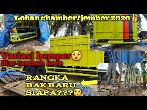 Proses penyetelan bumper tambahan hino jember 500 - YouTube