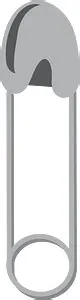 Safety pin - Free vector clipart images on creazilla.com