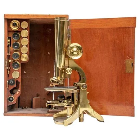 Antique J.Swift and Sons Brass Presentation Challenge Microscope and ...