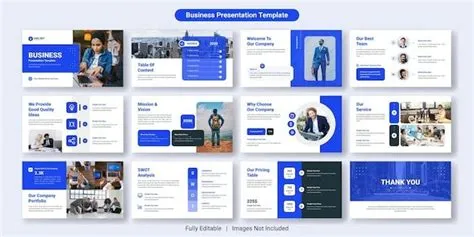Creative business powerpoint presentation slides template design set ...