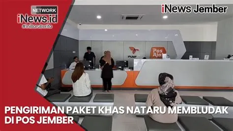 Pengiriman Paket Khas Nataru Membludak di Pos Jember - YouTube