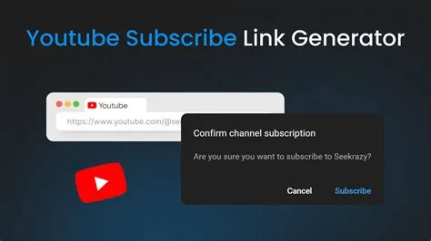 Youtube Subscribe Link Generator - Seekrazy