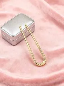 1pc Luxury Crystal Hair Fork Set U-Type Hair Pin Women Fashion Hair ...