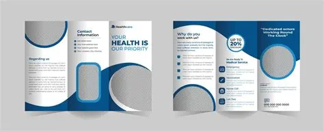 Creative trifold brochure template for your healthcare, medical, clinic ...