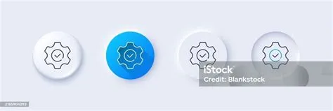 Execute Line Icon Approved Service Sign Line Icons Vector Stock ...