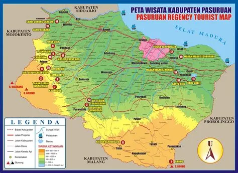 Peta Lengkap Indonesia: Peta Wisata Kabupaten Pasuruan