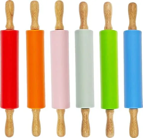 Amazon.com: Dandat 6 Pcs Small Rolling Pin Kids 12 Inch Mini Rolling ...