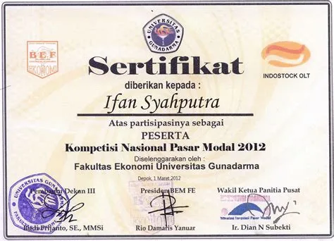 Contoh Sertifikat Lomba - passautah