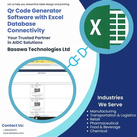 Qr Code Generator Software with excel database connectivity at ₹ 16500 ...