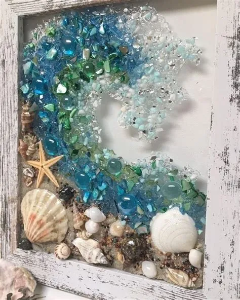 by Shellie Smith on glass works | Seashell crafts, Broken glass ...