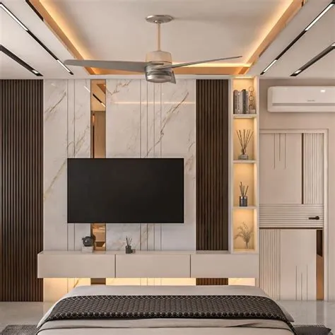 luxury and modern bedroom design | Tv cabinet design modern, Modern tv ...