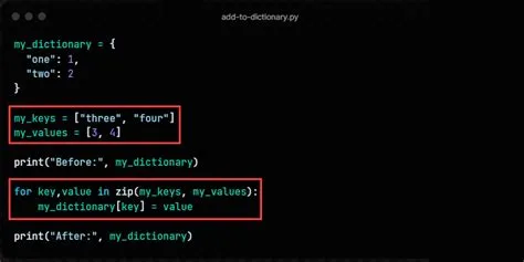 Adding elements to dictionary python