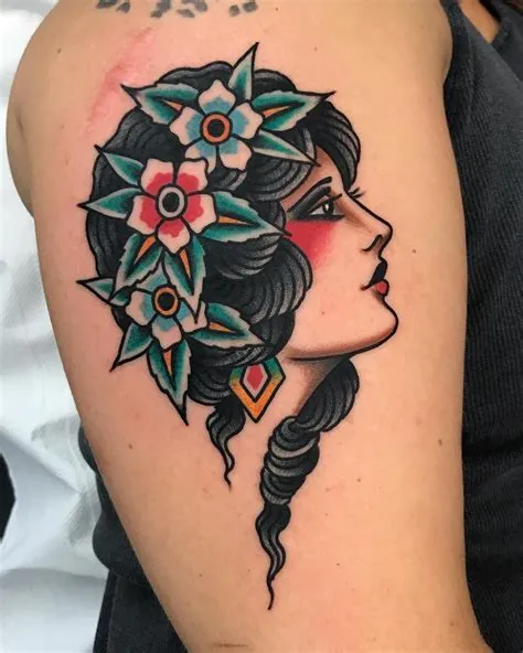 by Sierra Miller on Tattoo | Face tattoos for women, Traditional ...
