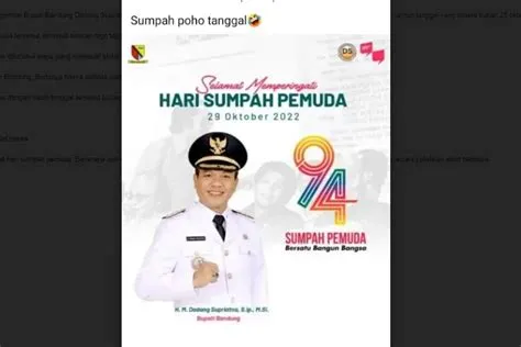 Beredar Poster Bupati Bandung Ucapkan Selamat Sumpah Pemuda Salah ...