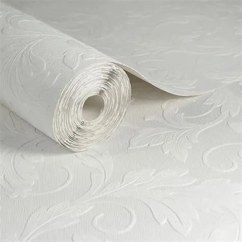 Scrolling Leaf Paintable Textured Vinyl • Sticky Things