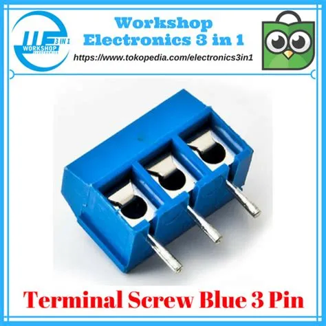 Jual Terminal Screw Biru 3 Pin - Kota Blitar - Teknolab Store | Tokopedia