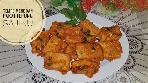 Tempe mendoan pakai tepung sajiku| praktis & enak banget!! - YouTube