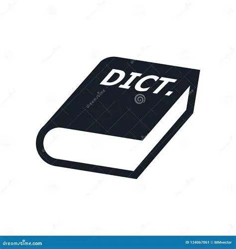 3D Dictionary Icon Vector Sign and Symbol Isolated on White Background ...