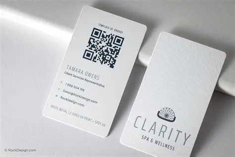 Qr Code Design Business Card Modern Chic Business Card With QR Code