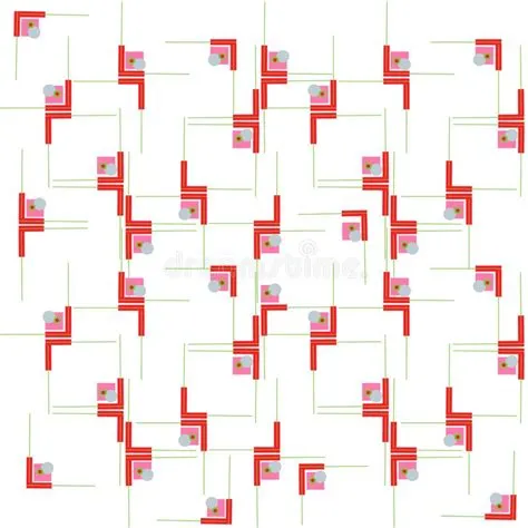 Repeated Pattern with Lines and Shapes, Design Suitable for Digital ...