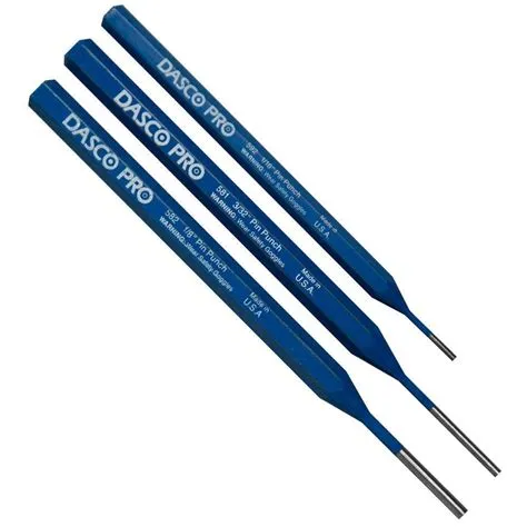 Dasco Pro Small Pin Punch Set (3-Piece)-34 - The Home Depot