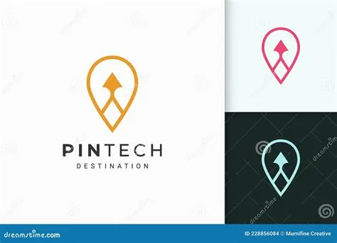 or Point Logo in Simple Line and Modern Shape for Tech Company ...