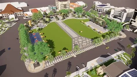 Ini Desain Rencana Proyek Renovasi Alun-alun Jember, Ada Videotronnya ...