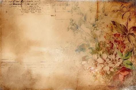 Premium AI Image | Junk Journal Paper Backgrounds Aged Floral Design ...