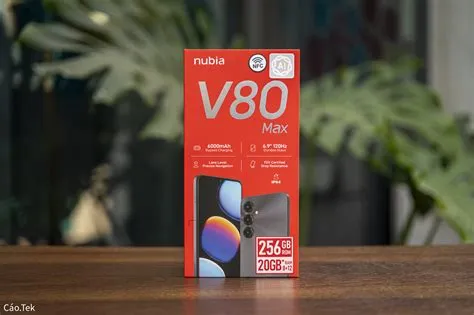 Mở hộp trên tay nubia V80 Max: Pin 6.000 mAh, có nhiều tính năng AI ...