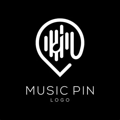 Premium Vector | Music pin logo design vector