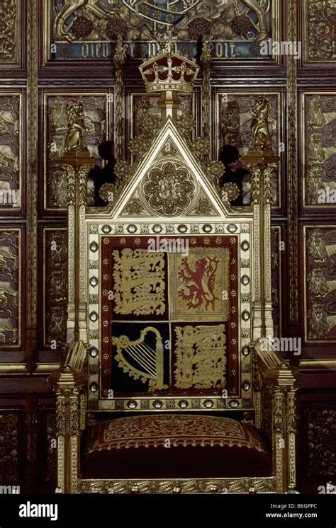 Royal Throne House of Lords Stock Photo - Alamy