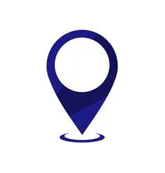 Gps icon logo design map pointer icon pin Vector Image