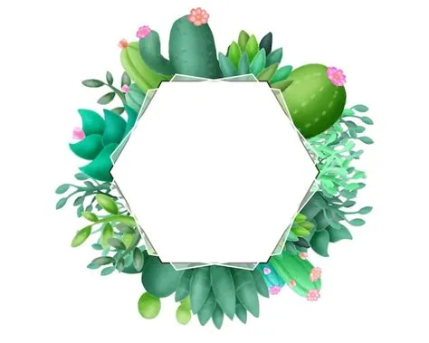 Premium Vector | Vector illustration cactus border and watercolor frame ...