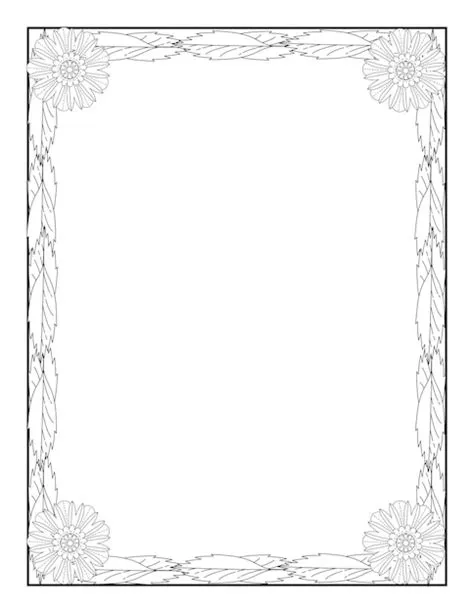 Premium Vector | Set of simple frames vector illustration page border ...