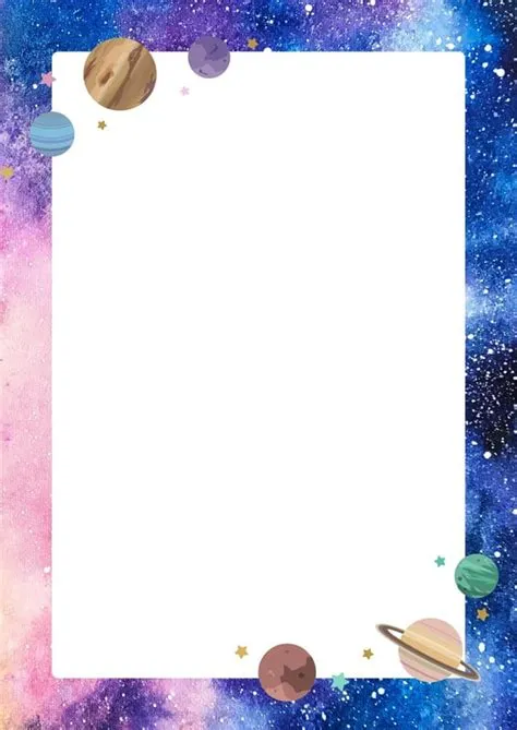 Customize 142+ Space Page Border Templates Online - Canva