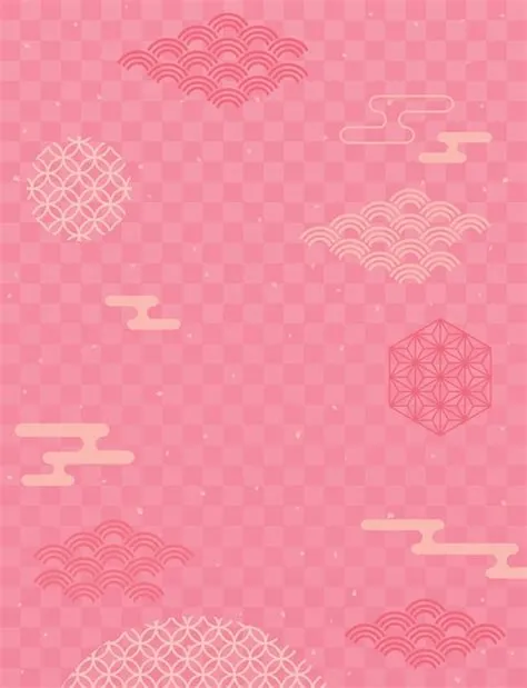 Premium Vector | Japanese style pink cloud pattern background New Year ...