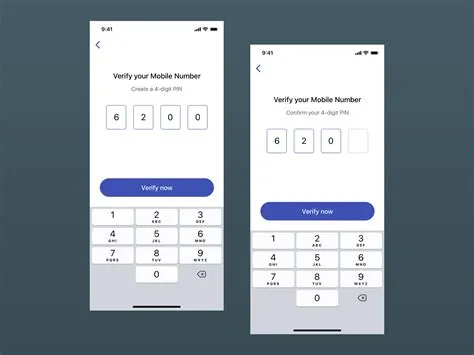 Mobile Verification 4 Digit Pin UI Concept by Vijay Oberoi on Dribbble