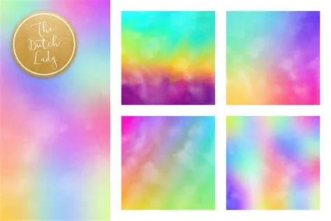 Digital Backgrounds & Papers - Distressed Rainbow Gradients (681987 ...
