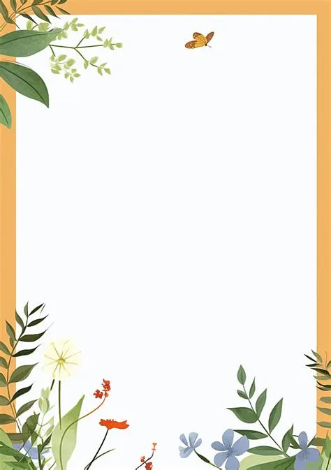 Simple Nature Border Design